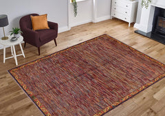 handmade Modern Gabbeh Blue Red Hand Knotted RECTANGLE 100% WOOL area rug 8  x 10 