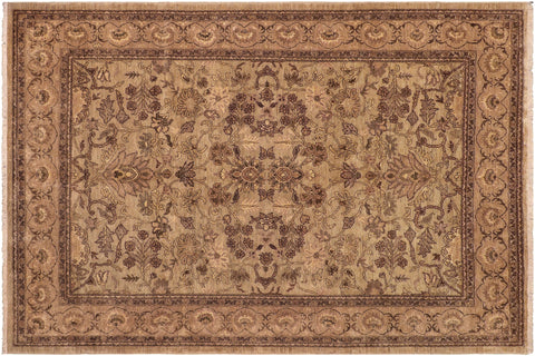 Classic Ziegler Charity Green/Brown Hand Knotted Wool Rug - 8'2'' x 10'1''