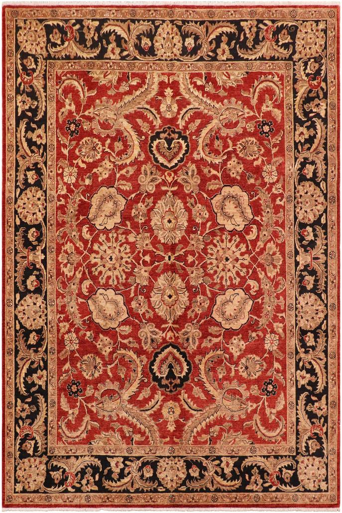 handmade Traditional Kafkaz Red Blue Hand Knotted RECTANGLE 100% WOOL area rug 8 x 10