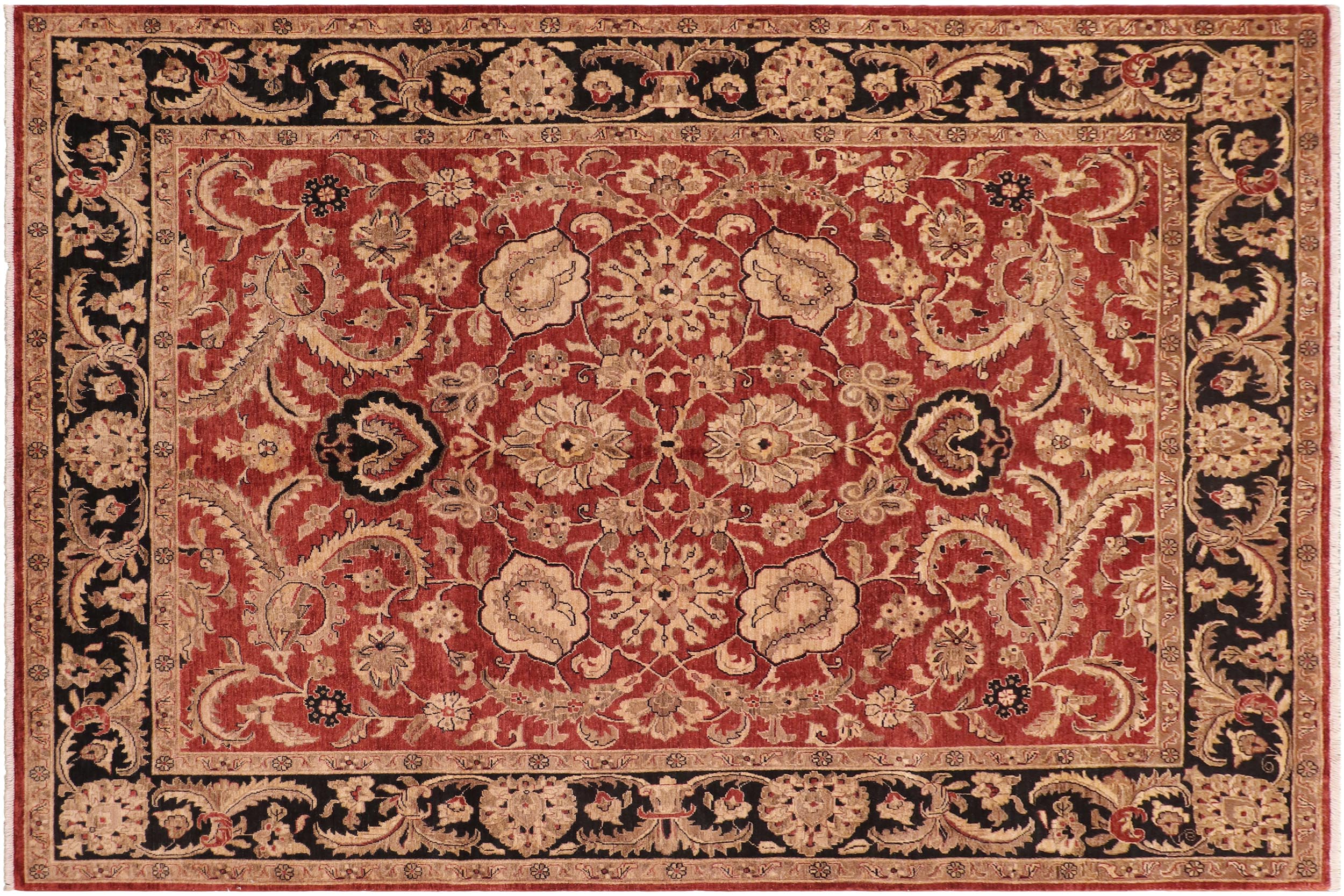 handmade Traditional Kafkaz Red Blue Hand Knotted RECTANGLE 100% WOOL area rug 8x10