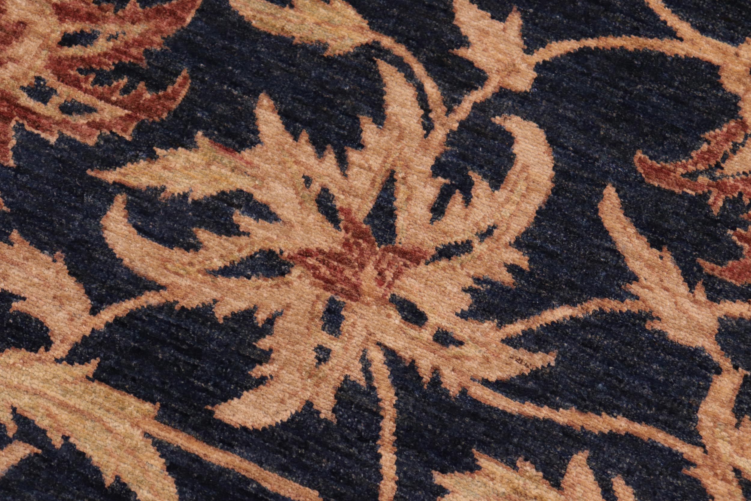 handmade Traditional Kafkaz Blue Rust Hand Knotted RECTANGLE 100% WOOL area rug 8x10