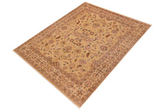 handmade Traditional Kafkaz Tan Beige Hand Knotted RECTANGLE 100% WOOL area rug 8 x 10
