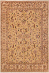 handmade Traditional Kafkaz Tan Beige Hand Knotted RECTANGLE 100% WOOL area rug 8 x 10