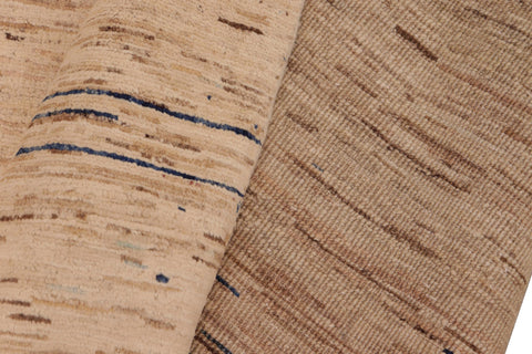 handmade Modern Gabbeh Beige Blue Hand Knotted RECTANGLE 100% WOOL area rug 8' x 10'