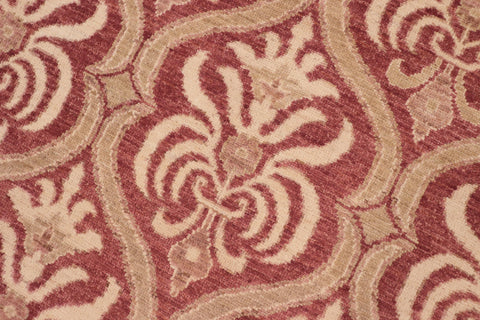 handmade Transitional Kafkaz Red Beige Hand Knotted RECTANGLE 100% WOOL area rug 8' x 10'
