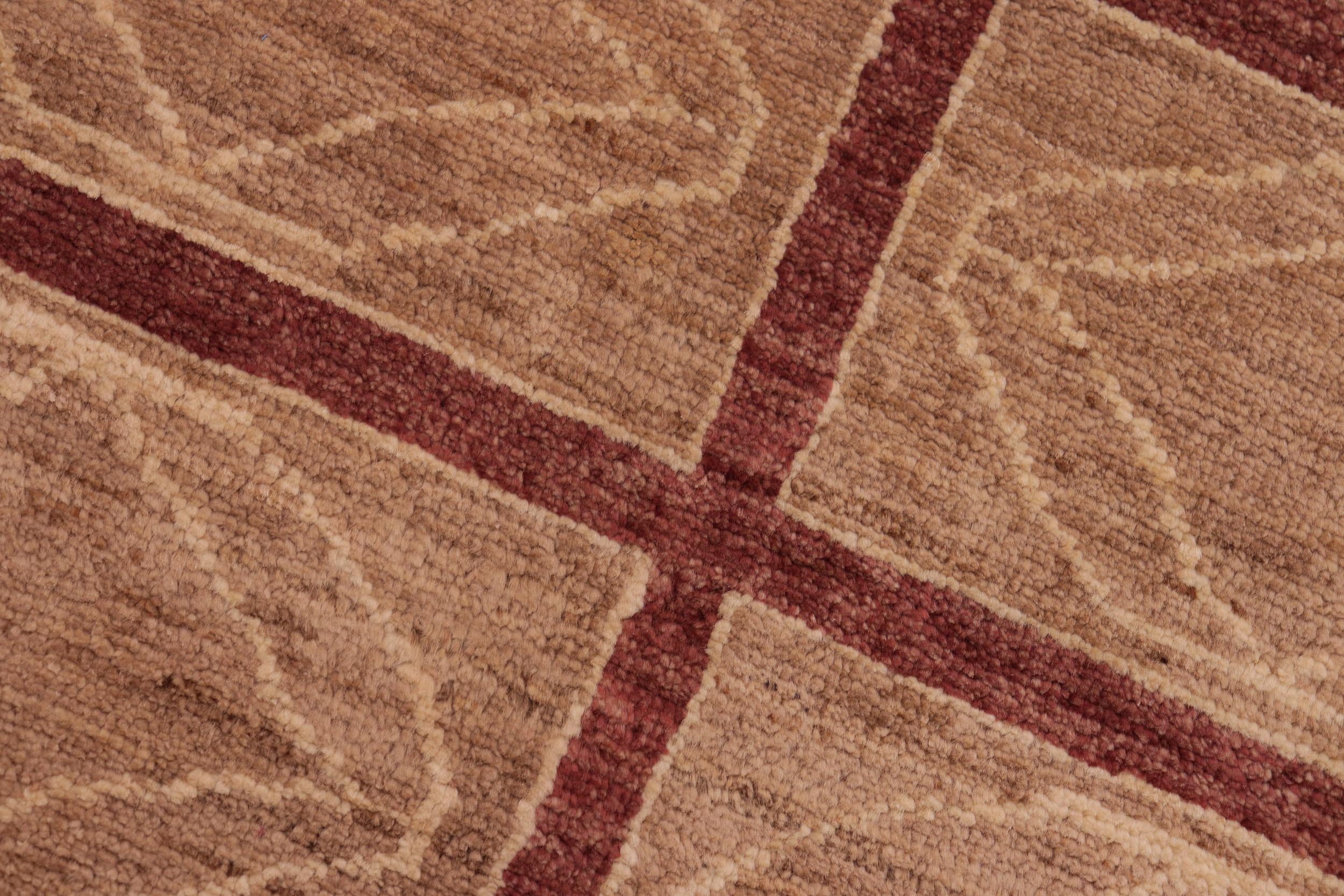 handmade Modern Gabbeh Tan Nude Hand Knotted RECTANGLE 100% WOOL area rug 8' x 9'