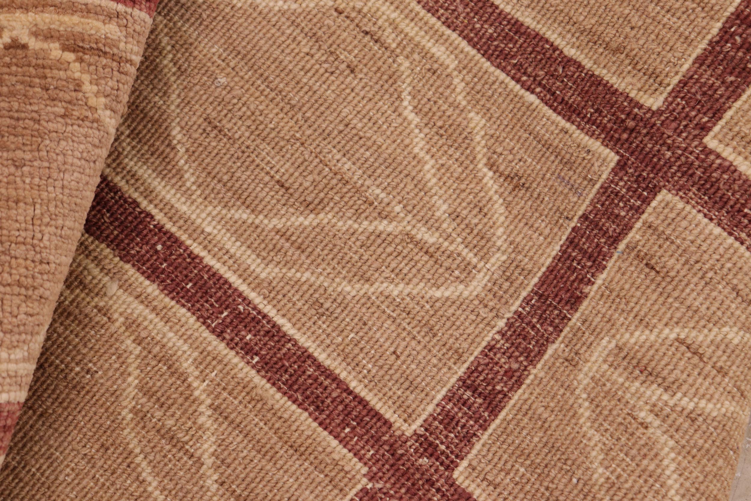 handmade Modern Gabbeh Tan Nude Hand Knotted RECTANGLE 100% WOOL area rug 8' x 9'