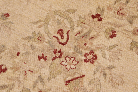handmade Transitional Kafkaz Beige Rust Hand Knotted RECTANGLE 100% WOOL area rug 8' x 10'