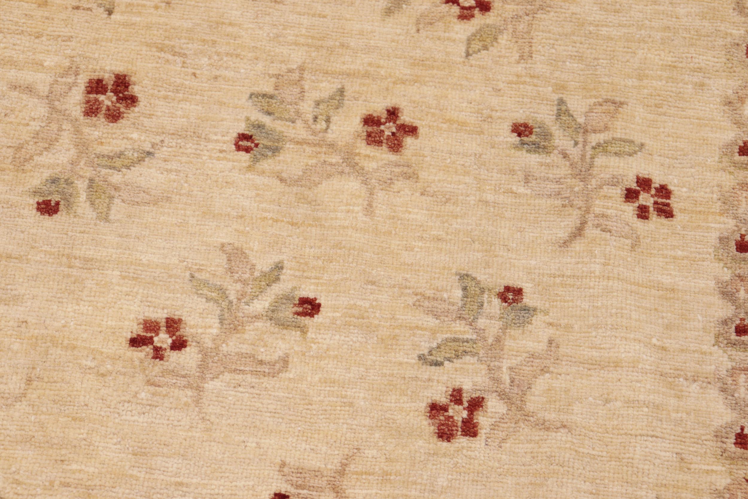 handmade Transitional Kafkaz Beige Rust Hand Knotted RECTANGLE 100% WOOL area rug 8' x 10'