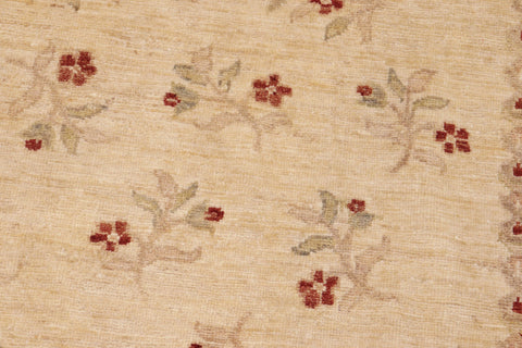 handmade Transitional Kafkaz Beige Rust Hand Knotted RECTANGLE 100% WOOL area rug 8' x 10'