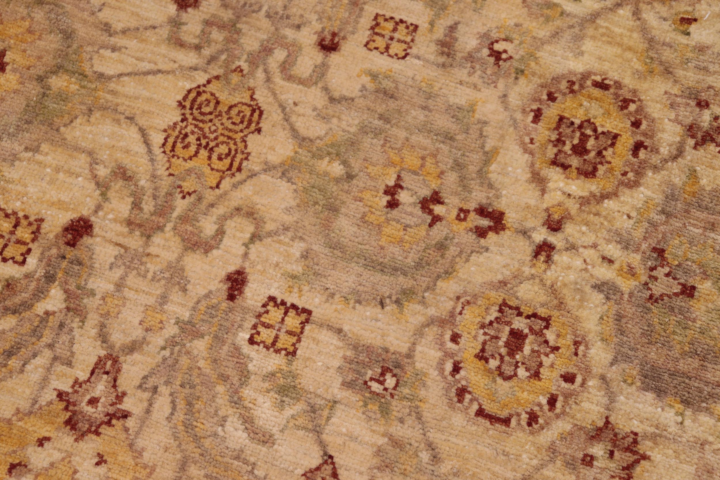handmade Traditional Kafkaz Beige Brown Hand Knotted RECTANGLE 100% WOOL area rug 8x10