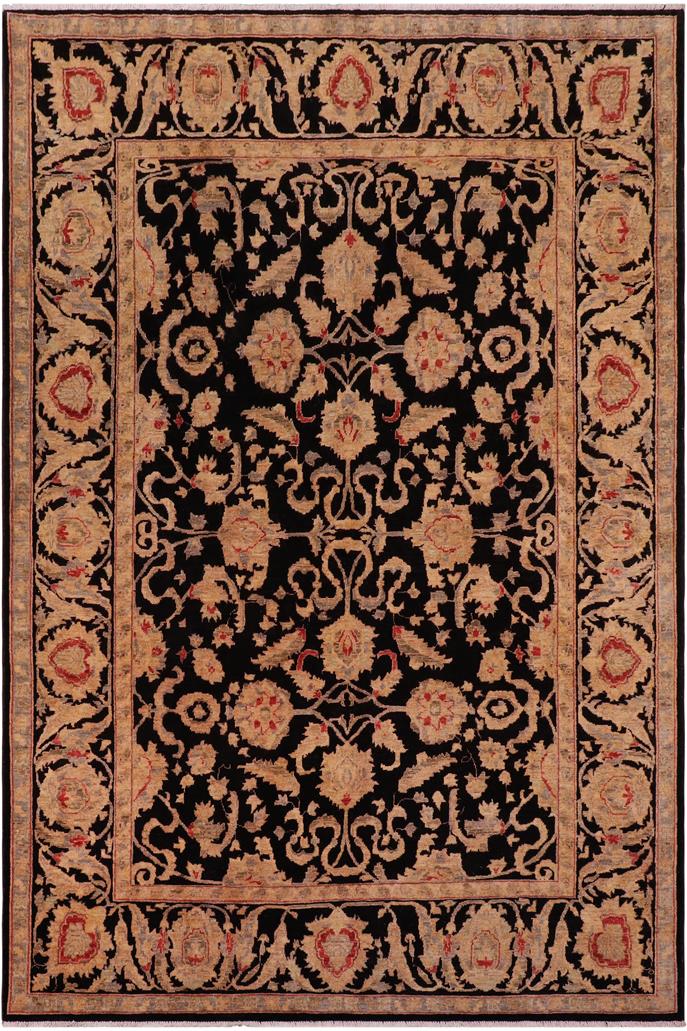 handmade Traditional Kafkaz Black Black Hand Knotted RECTANGLE 100% WOOL area rug 8 x 10