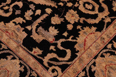 handmade Traditional Kafkaz Black Black Hand Knotted RECTANGLE 100% WOOL area rug 8 x 10