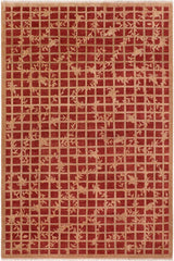 handmade Transitional Kafkaz Rust Tan Hand Knotted RECTANGLE 100% WOOL area rug 8 x 10
