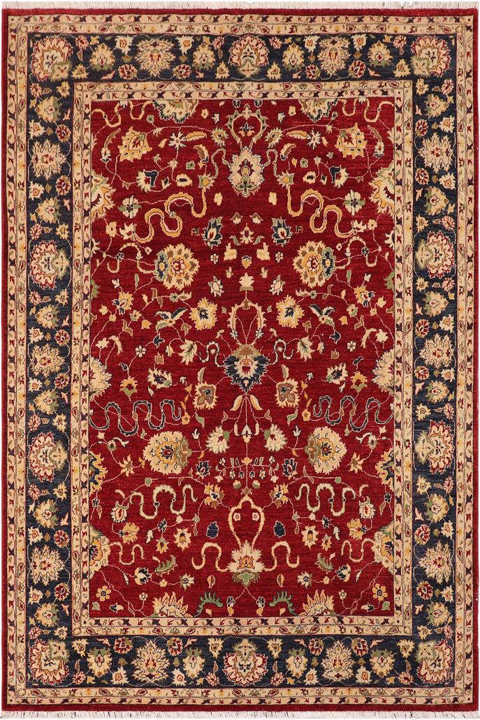 handmade Traditional Kafkaz Red Blue Hand Knotted RECTANGLE 100% WOOL area rug 8 x 10