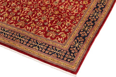 handmade Traditional Kafkaz Red Blue Hand Knotted RECTANGLE 100% WOOL area rug 8 x 10