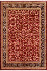 handmade Traditional Kafkaz Red Blue Hand Knotted RECTANGLE 100% WOOL area rug 8 x 10