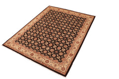 handmade Transitional Kafkaz Brown Beige Hand Knotted RECTANGLE 100% WOOL area rug 8 x 10