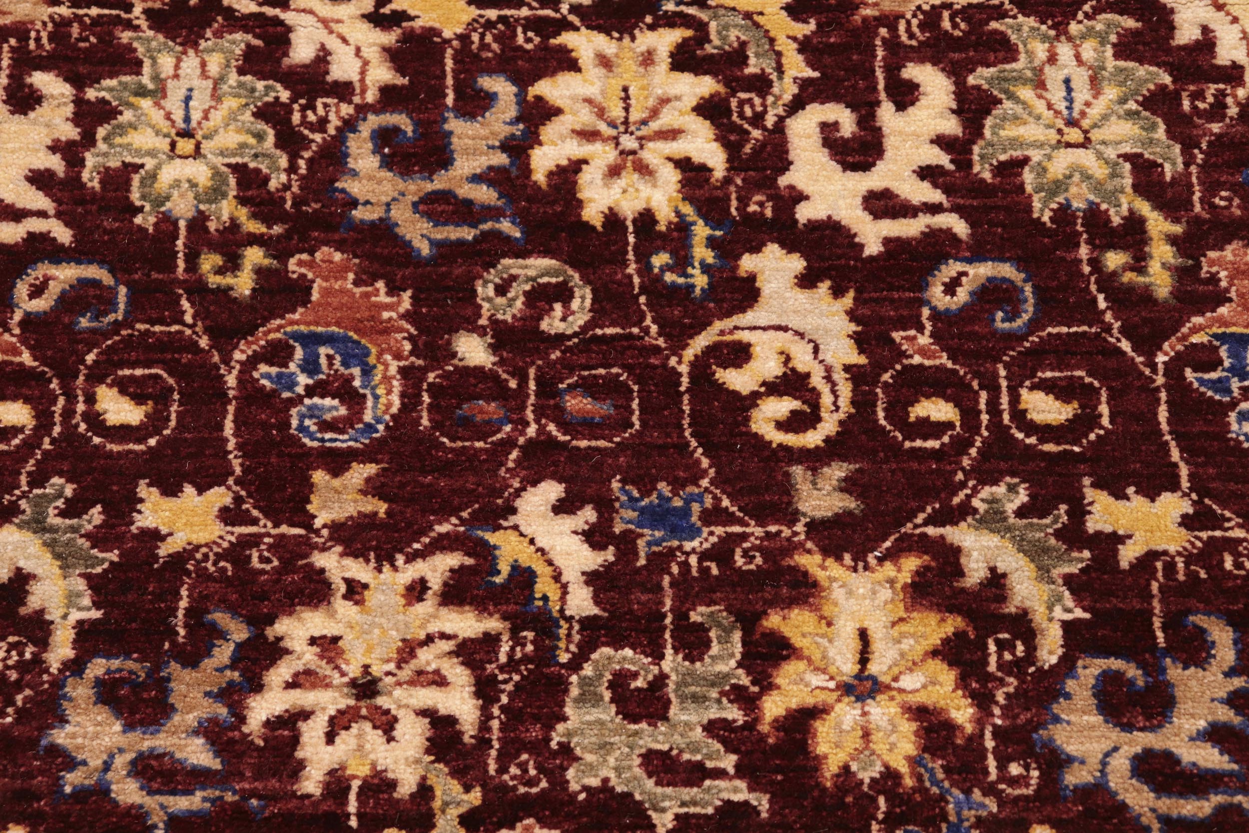 handmade Transitional Kafkaz Red Beige Hand Knotted RECTANGLE 100% WOOL area rug 8' x 10'