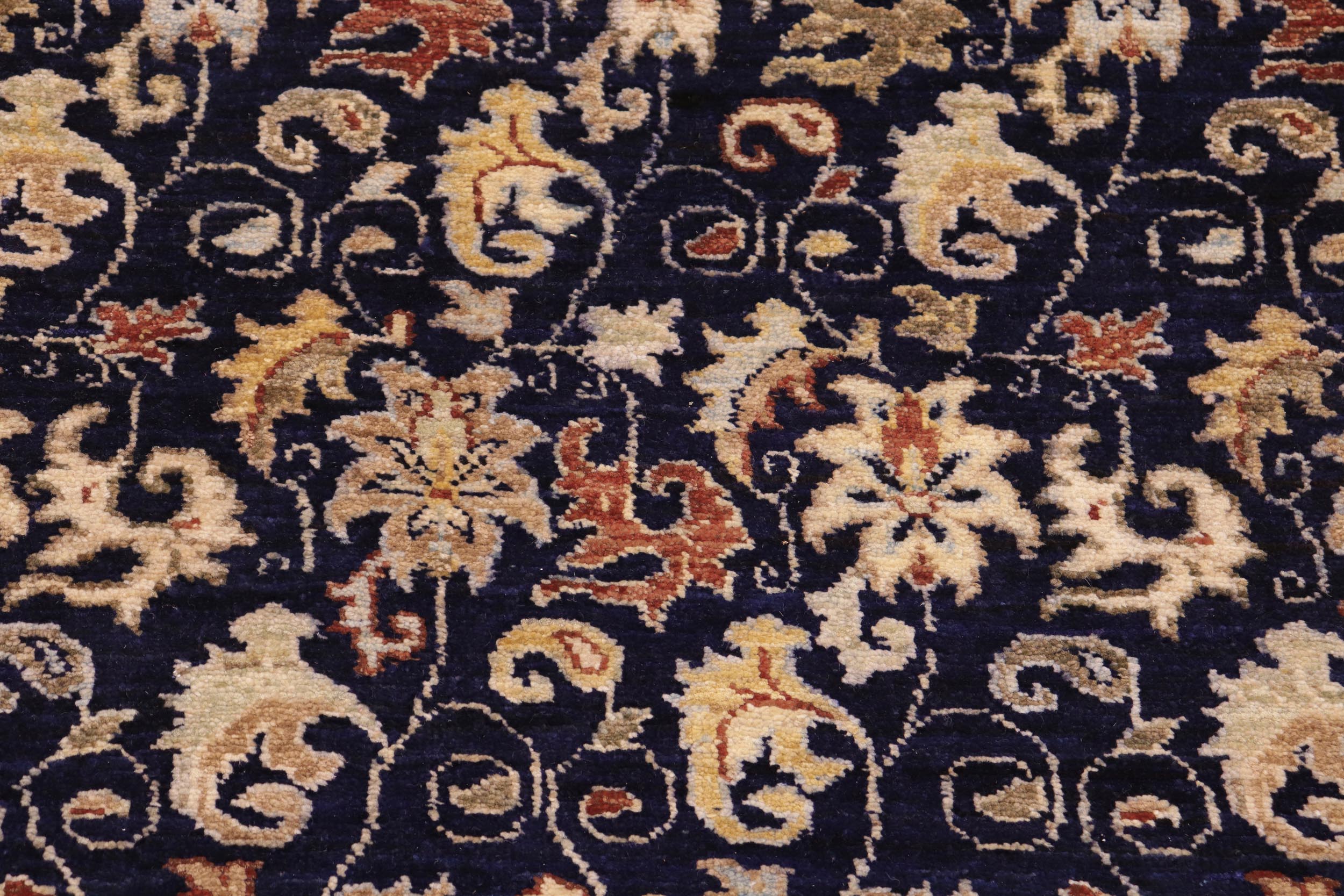 handmade Transitional Kafkaz Blue Beige Hand Knotted RECTANGLE 100% WOOL area rug 8' x 10'