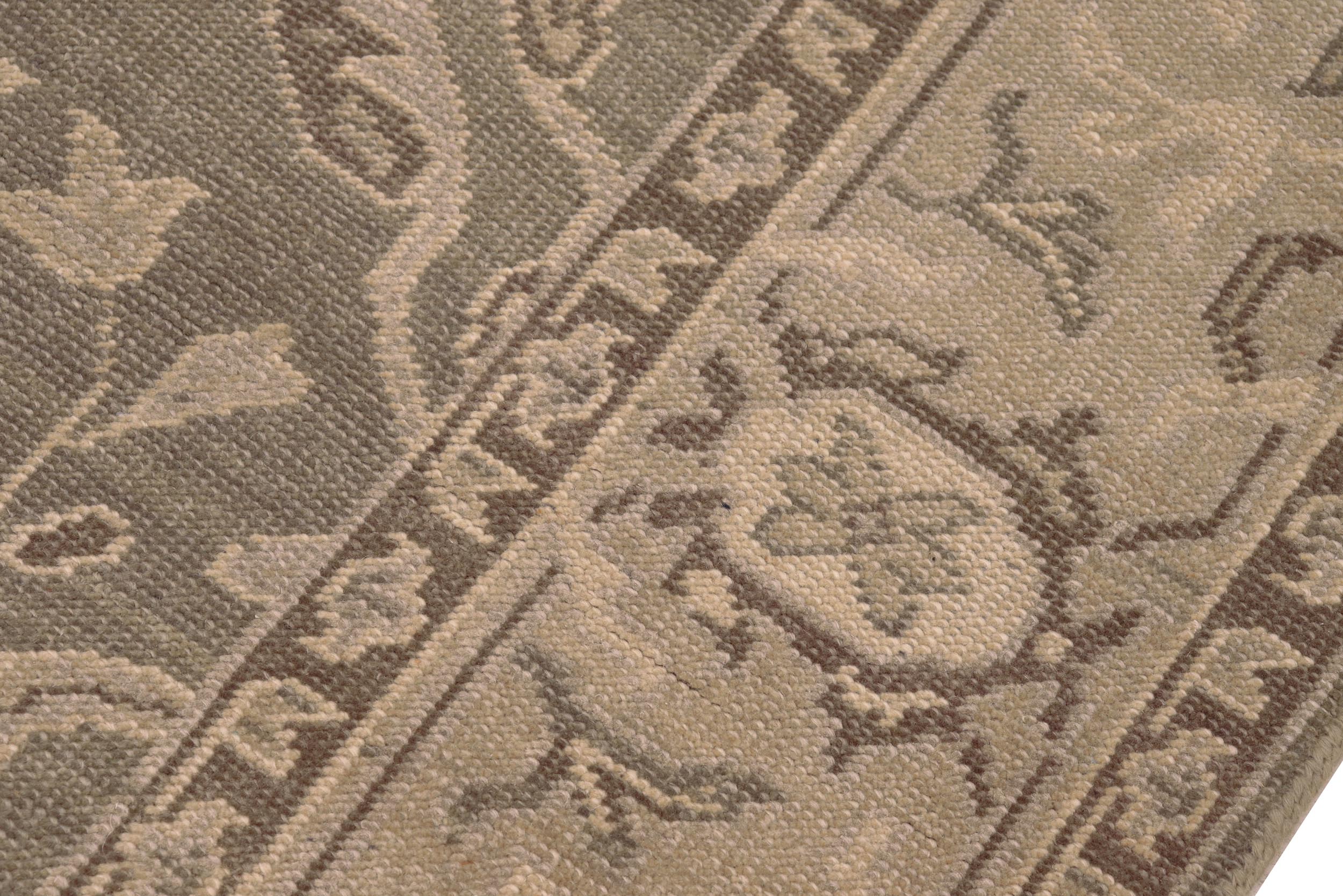 handmade Traditional Kafkaz Gray Tan Hand Knotted RECTANGLE 100% WOOL area rug 7' x 9'