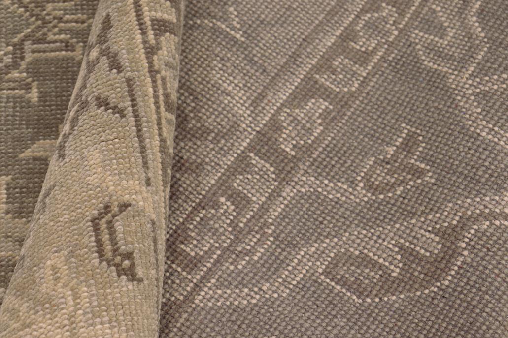 handmade Traditional Ziegler Gray Tan Hand Knotted RECTANGLE 100% WOOL area rug 7x9