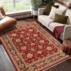 handmade Traditional Kafkaz Red Blue Hand Knotted RECTANGLE 100% WOOL area rug 8 x 10