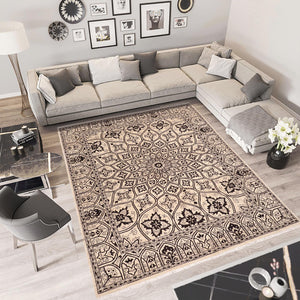 handmade Traditional Kafkaz Ivory Beige Hand Knotted RECTANGLE 100% WOOL area rug 8' x 10'
