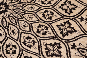handmade Traditional Kafkaz Ivory Beige Hand Knotted RECTANGLE 100% WOOL area rug 8' x 10'