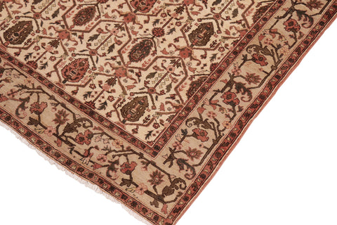 handmade Transitional Kafkaz Beige Taupe Hand Knotted RECTANGLE 100% WOOL area rug 8' x 10'