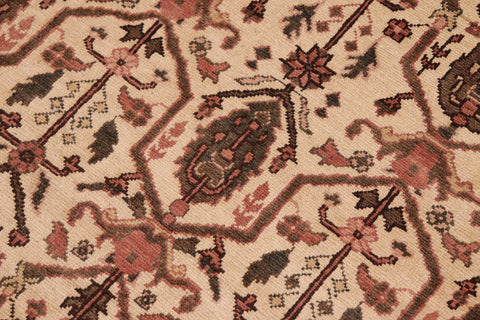 handmade Transitional Kafkaz Beige Taupe Hand Knotted RECTANGLE 100% WOOL area rug 8' x 10'