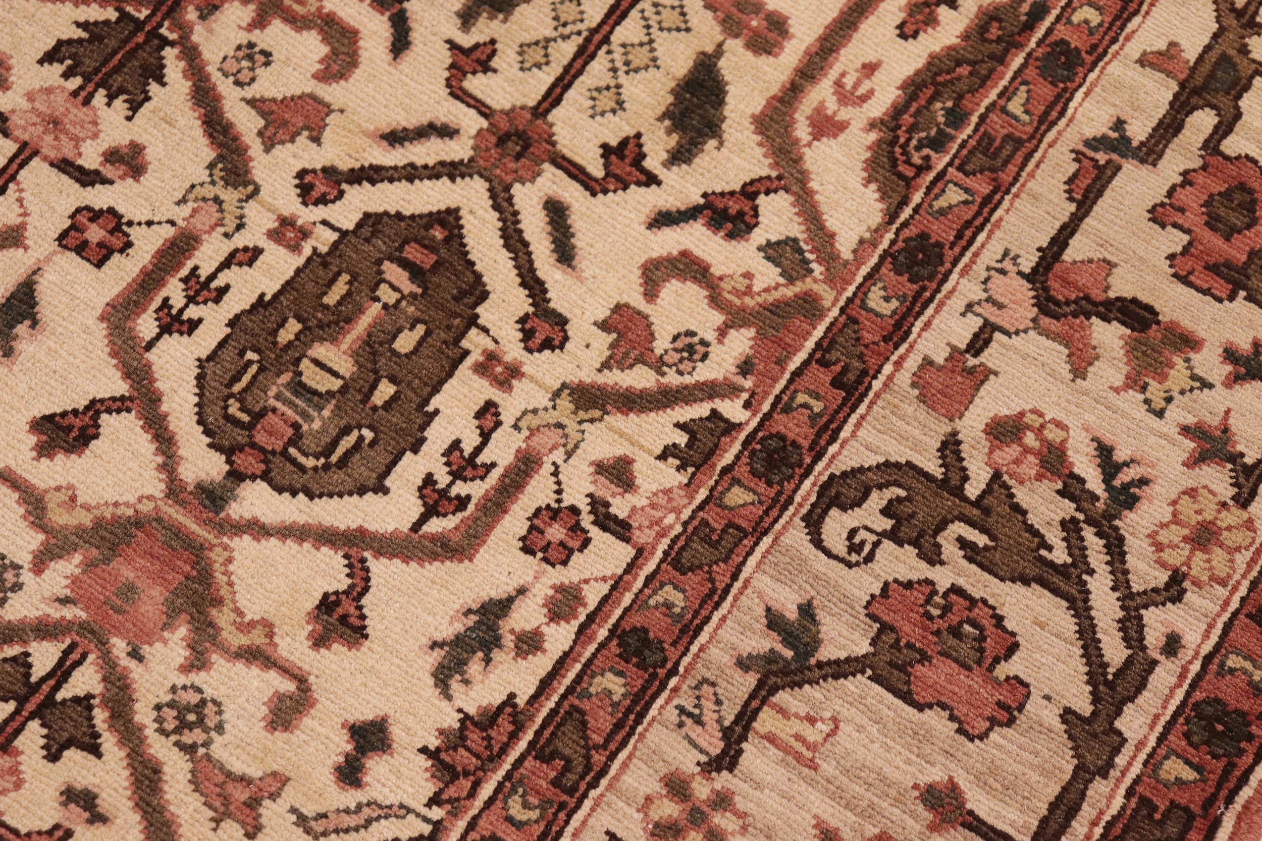 handmade Transitional Kafkaz Beige Taupe Hand Knotted RECTANGLE 100% WOOL area rug 8' x 10'
