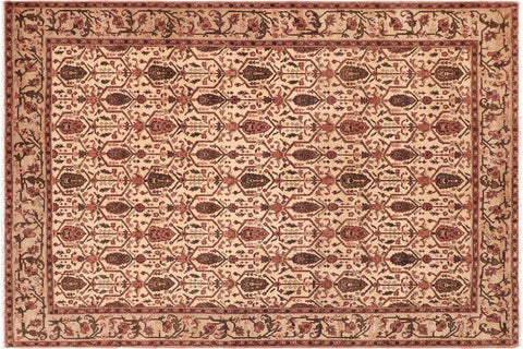 Oriental Ziegler Cornelia Beige/Taupe Wool Rug - 7'9'' x 10'5''