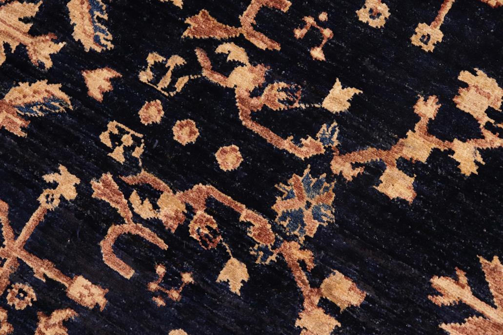 handmade Traditional Kafkaz Blue Brown Hand Knotted RECTANGLE 100% WOOL area rug 8 x 10