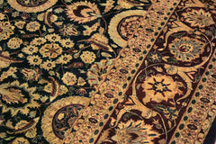 Vintage Agra Randi Blue/Red Wool Rug - 9'1'' x 12'0''