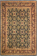 Vintage Agra Randi Blue/Red Wool Rug - 9'1'' x 12'0''