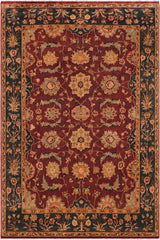 handmade Traditional Veg Dye Wine Red Green Hand Knotted RECTANGLE 100% WOOL area rug 9 x 12