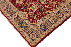 handmade Traditional Kafkaz Red Blue Hand Knotted RECTANGLE 100% WOOL area rug 9 x 13