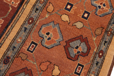handmade Traditional Antique Beige Brown Hand Knotted RECTANGLE 100% WOOL area rug 8' x 10'