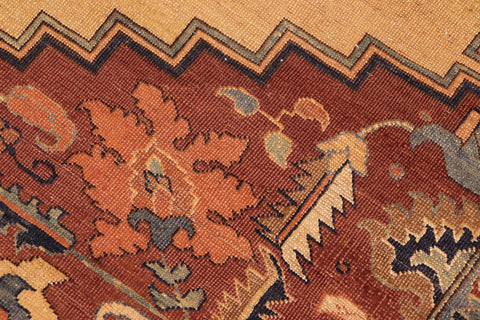 handmade Traditional Antique Beige Brown Hand Knotted RECTANGLE 100% WOOL area rug 8' x 10'