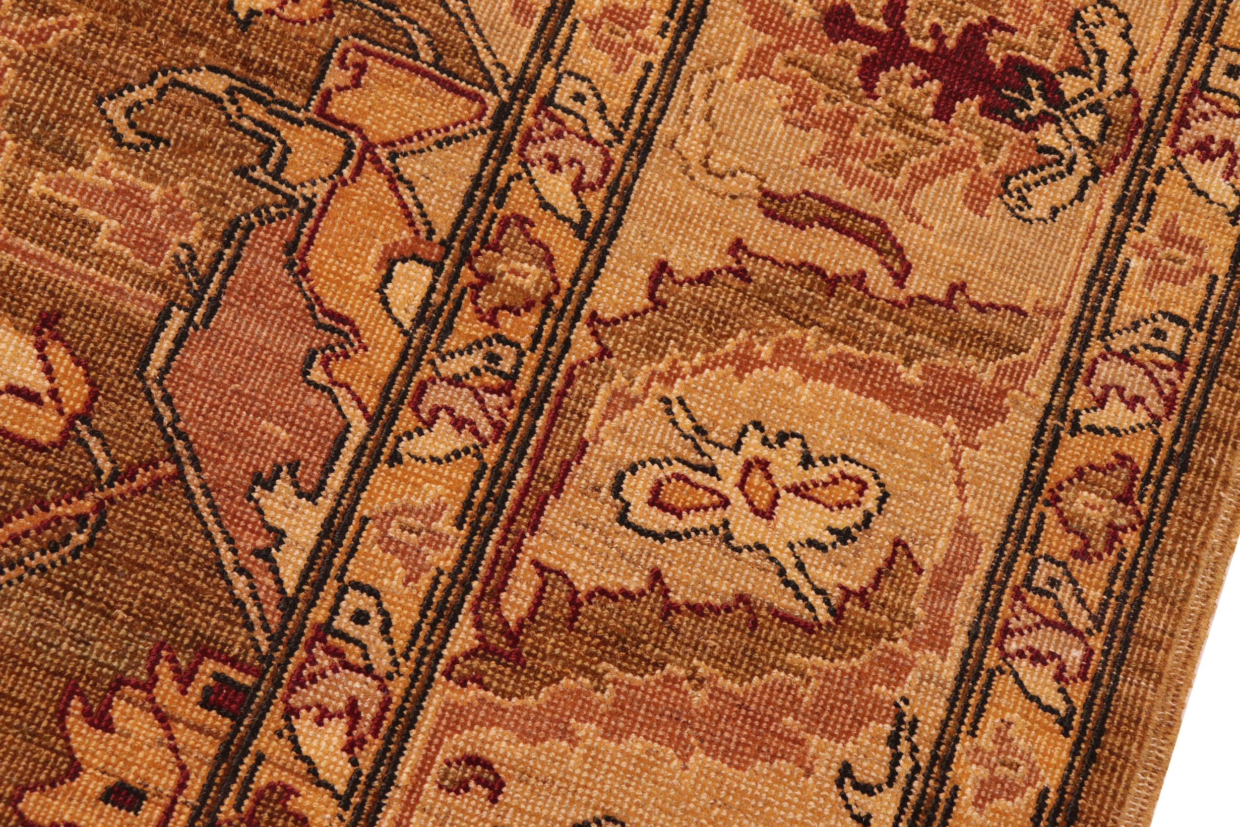 handmade Traditional Antique Gold Ivory Hand Knotted RECTANGLE 100% WOOL area rug 8x10