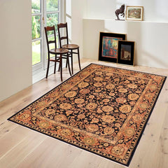 handmade Traditional Kafkaz Blue Rust Hand Knotted RECTANGLE 100% WOOL area rug 8 x 11