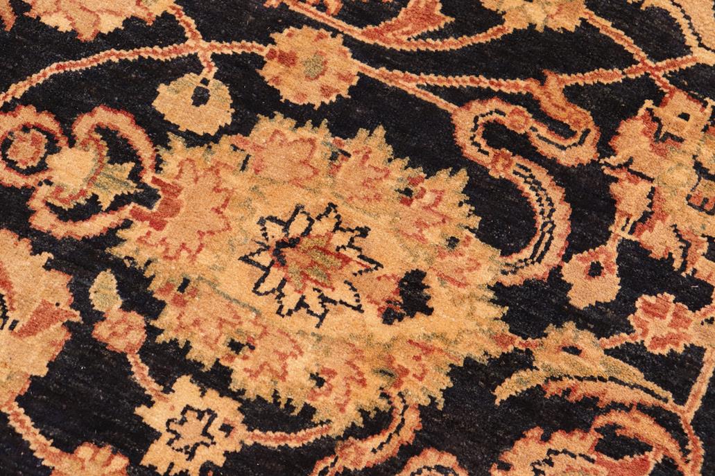 handmade Traditional Kafkaz Blue Rust Hand Knotted RECTANGLE 100% WOOL area rug 8 x 11