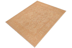 handmade Traditional Kafkaz Beige Rust Hand Knotted RECTANGLE 100% WOOL area rug 8 x 11
