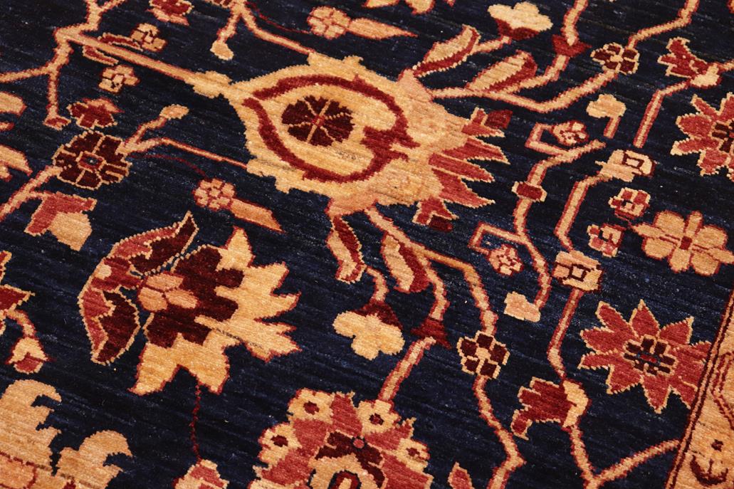 handmade Traditional Kafkaz Blue Red Hand Knotted RECTANGLE 100% WOOL area rug 8 x 10