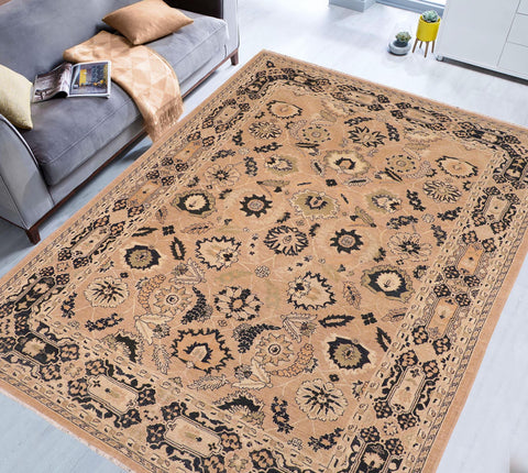 handmade Traditional Kafkaz Rose Blue Hand Knotted RECTANGLE 100% WOOL area rug 8x10