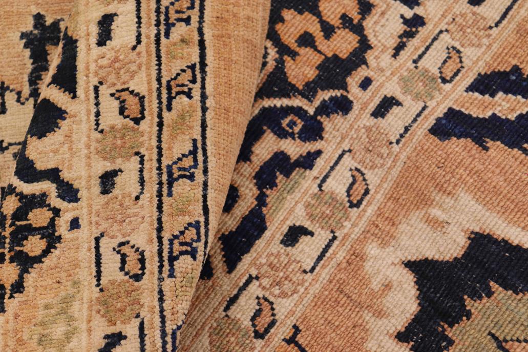 handmade Traditional Kafkaz Rose Blue Hand Knotted RECTANGLE 100% WOOL area rug 8 x 10