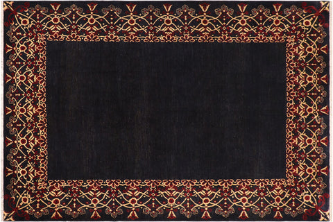 Eclectic Ziegler Catalina Navy/Beige Wool Rug - 8'3'' x 9'10''