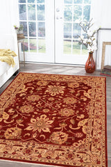 handmade Traditional Kafkaz Red Tan Hand Knotted RECTANGLE 100% WOOL area rug 8 x 10