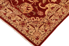 handmade Traditional Kafkaz Red Tan Hand Knotted RECTANGLE 100% WOOL area rug 8 x 10